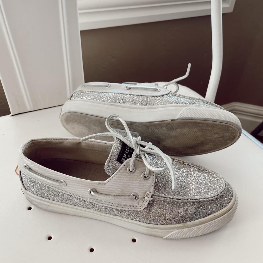 Sperry glitter top siders